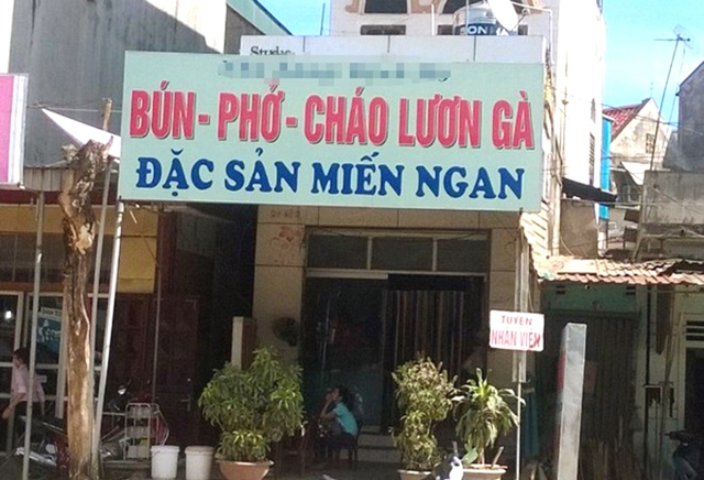 Quán ăn nơi xảy ra vụ việc. (Ảnh: P.H.).