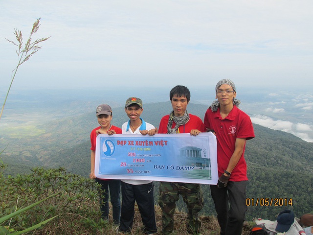 Chương trình thông điệp Xuyên Việt từ nóc nhà Tây Nguyên của các bạn tình nguyện viên vào tháng 5/2014.