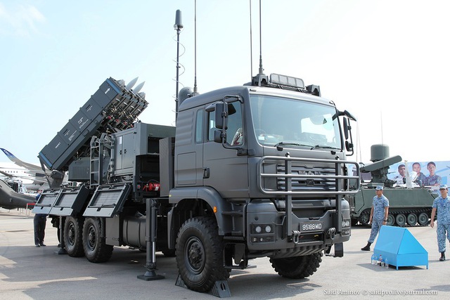 
Tổ hợp tên lửa phòng không Spyder-SR của Israel.
