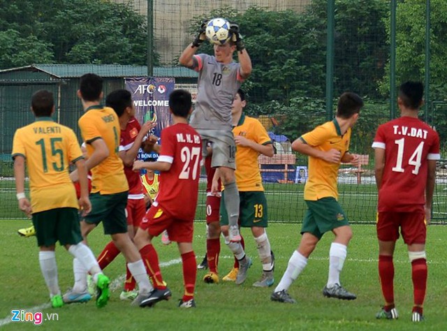 U16 Việt Nam bỏ lỡ khá nhiều cơ hội (ảnh: Zing).