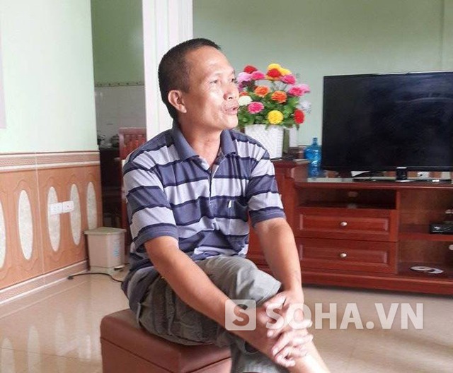 Ông Chu Thanh Lương (anh trai Đạo - Pv) trao đổi với phóng viên.