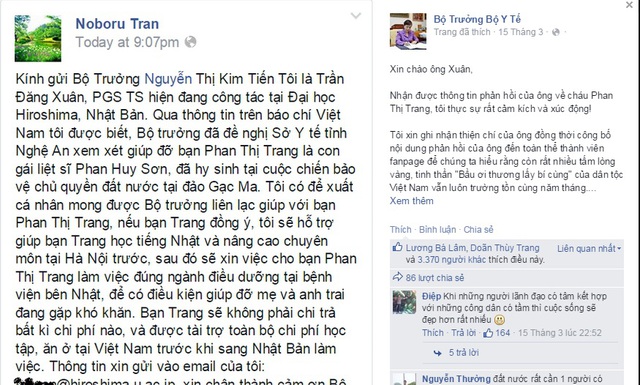 Bộ trưởng Nguyễn Thị Kim Tiến phản hồi lời đề nghị của PGS.TS Trần Đăng Xuân.