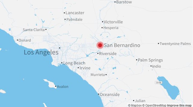 
San Bernardino là thành phố có hơn 200.000 dân và cách Los Angeles khoảng 60 dặm về phía Đông. Đây là thành phố lớn thứ 17 ở California
