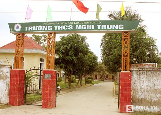 
Trường THCS Nghi Trung, nơi cô Chinh và cô Hương đang công tác.
