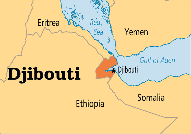 
Djibouti nằm ở vị trí yết hầu thông giữa Hồng Hải và Vịnh Aden của Ấn Độ Dương. Ảnh: operationworld.org
