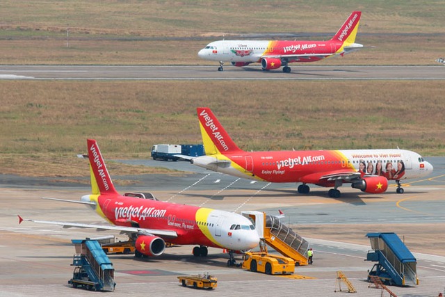 Các máy bay của Vietjet.