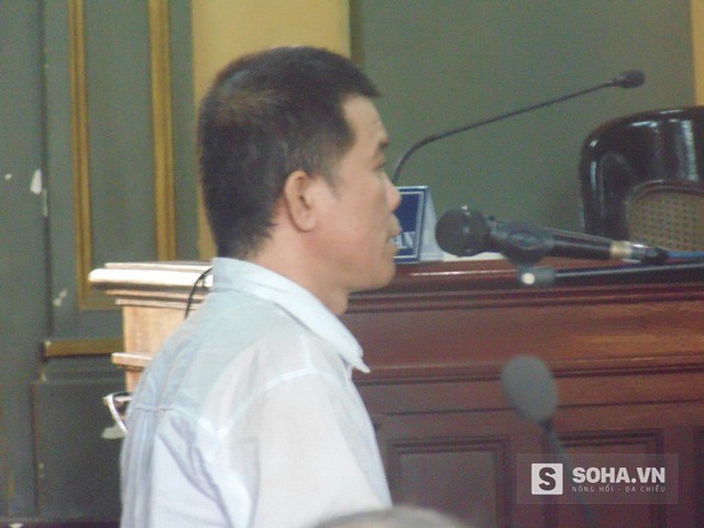 Bị cáo Lộc tại phiên tòa xét xử