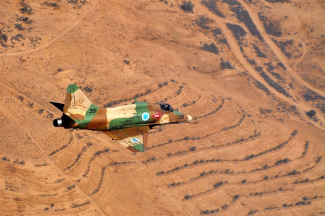 
Máy bay cường kích A-4 Skyhawk của Không quân Israel.
