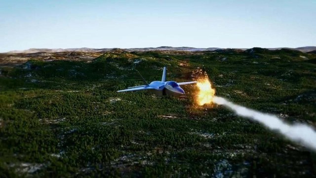 Hình ảnh cắt ra từ video cho thấy chiếc máy bay giống loại F-35 của Mỹ bị tên lửa của hệ thống Pantsir-S1 tiêu diệt.