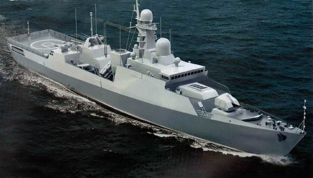 Một mô hình nâng cấp khác của tàu hộ vệ tên lửa Gepard
