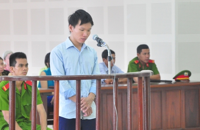 Bị cáo Linh tại phiên sơ thẩm ngày 13/9 (Ảnh: Người đưa tin)