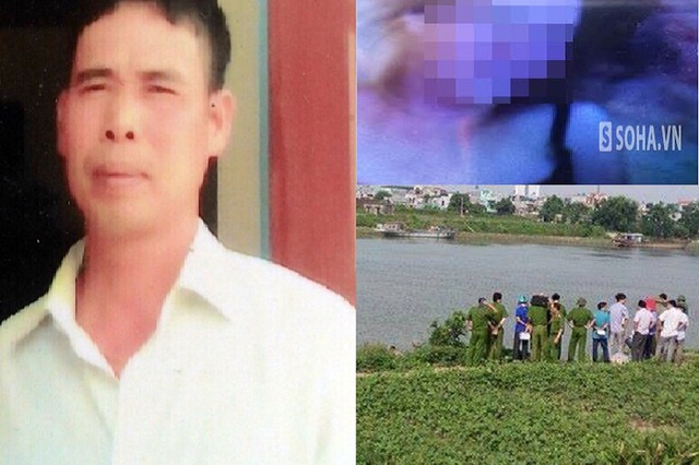 Đồi tượng Nguyễn Văn Hảo (bìa trái) đã ra tay sát hại vợ rồi phi tang xác xuống sông Trà Lý