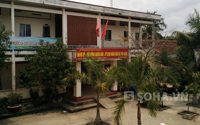 Trụ sở UBND xã Tân Bằng, nơi xảy ra vụ việc
