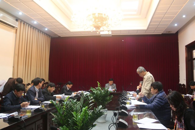 Sáng 22/1, ông Nguyễn Hữu Thắng vẫn tham dự một buổi họp do Bộ trưởng Đinh La Thăng chủ trì tại Bộ GTVT (Ảnh: mt.gov.vn)