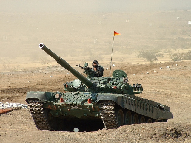 Xe tăng T-72 của Lục quân Ấn Độ.
