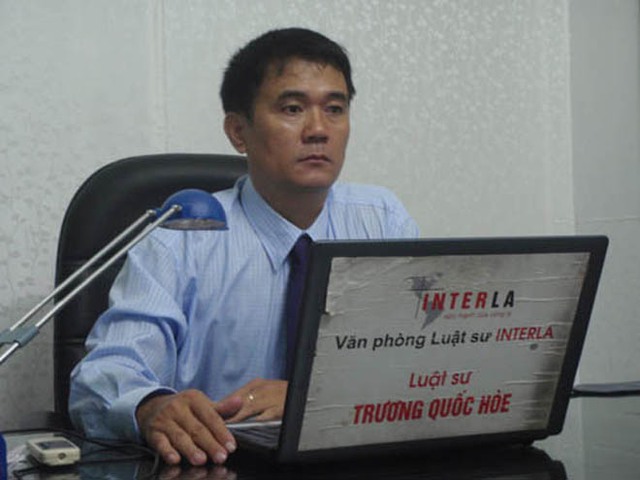 Luật sư Trương Quốc Hòe.