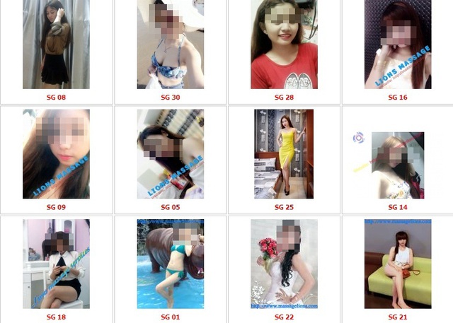 Gái bán dâm mà Triều chụp để up lên trang web cho khách chọn (ảnh chụp màn hình)