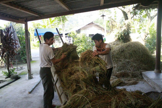 
Ngoài thời gian học tập và làm việc, Mai Trần Lâm còn phụ giúp cha mẹ công việc đồng áng.
