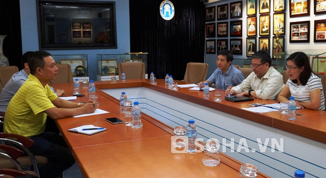 Viện Đại học Mở Hà Nội tổ chức cuộc họp thông tin về vụ của ông Sướng vào ngày 17/7 (Ảnh: Nam Dũng)