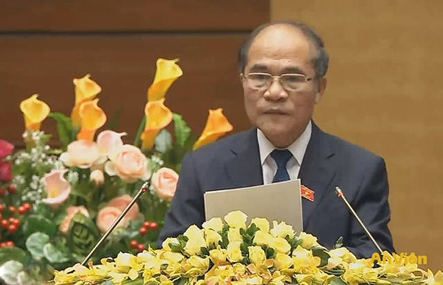 Chủ tịch QH Nguyễn Sinh Hùng.