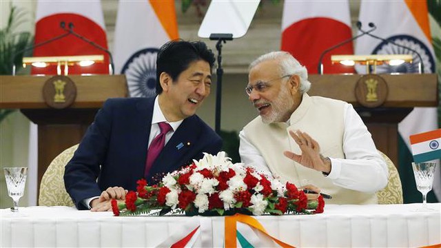 
Nhật và Ấn Độ lần đầu tiên đạt được nhận thức chung về vấn đề biển Đông. Ảnh: waltonian.com
