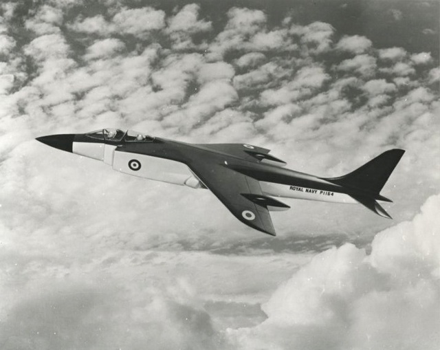 
Mô hình của mẫu Hawker P.1154 phát triển cho Hải quân Hoàng gia (RN)
