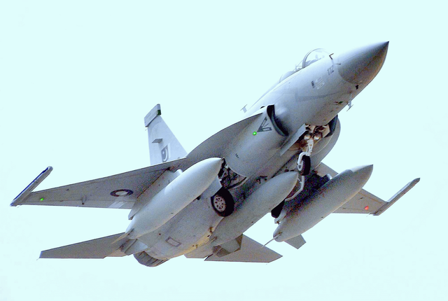 Máy bay chiến đấu JF-17 do liên doanh Pakitan - Trung Quốc phát triển.