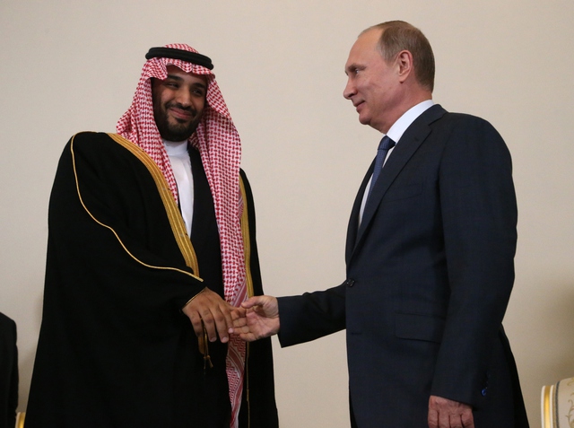 Hoàng tử Mohammed bin Salman al-Saud và Tổng thống Nga Putin