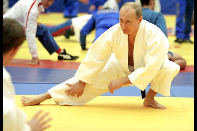 Cửu đẳng huyền đai Putin rất chăm tập thể thao, đặc biệt là các môn võ thuật. Ảnh: AFP