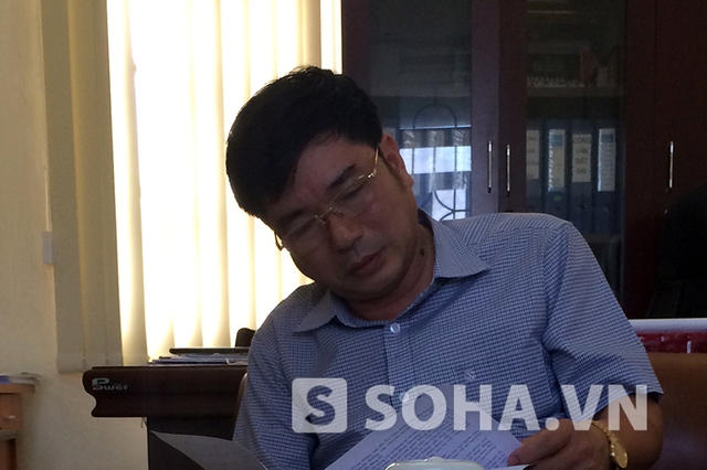 Ông Nguyễn Hữu Tám tỏ ra bực mình với thông tin được PV phản ánh