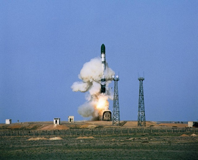 Tên lửa đạn đạo R-36 Voevoda (NATO định danh là SS-18 Satan).