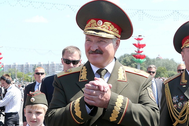 Dù không tham gia lễ duyệt binh của Nga nhưng ông Lukashenko vẫn chỉ trích những người khước từ Moscow vì lý do chính trị. Ảnh: Belta.