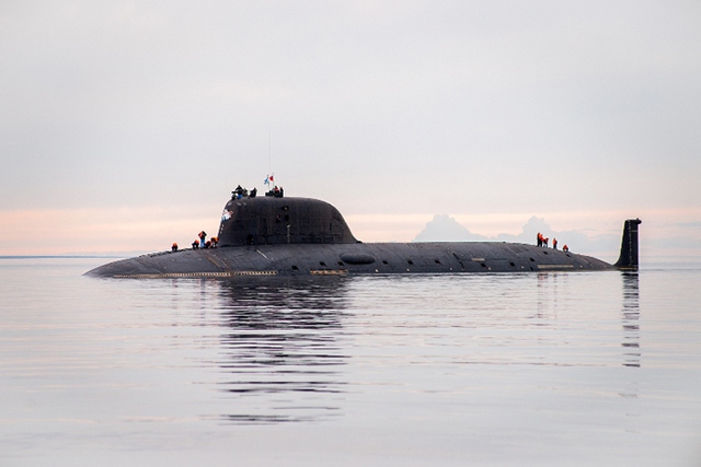Tàu ngầm hạt nhân Severodvinsk lớp Yasen. Ảnh: RT