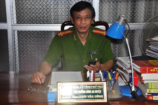 Thượng tá Bùi Văn Dũng - Phó trưởng Công an huyện Phù Ninh 