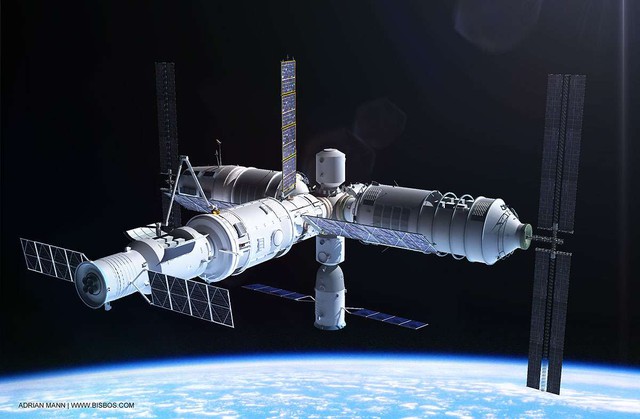 Hình ảnh đồ họa của trạm vũ trụ Tiangong 3 cho thấy 3 module gồm trạm Tiangong, 1 module có điều khiển Shenzhou ở bên dưới và 1 thiết bị tự động tiếp vận Tianzhou đang được lắp ráp cùng nhau. Về mặt lý thuyết, trạm Tiangong 3 có thể được trang bị vũ khí laser chống vệ tinh