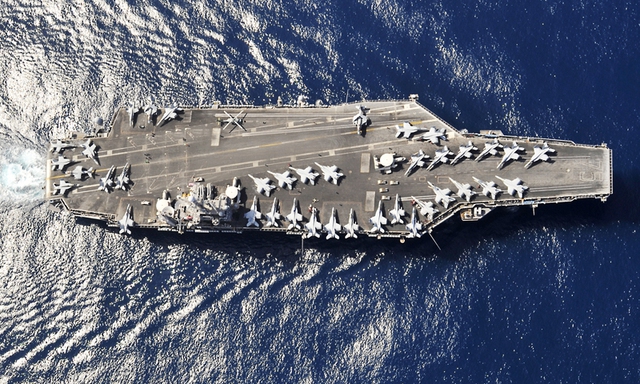 
Tàu sân bay USS Harry S. Truman của Mỹ.
