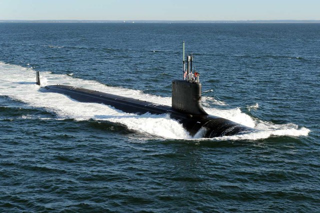 Tàu ngầm hạt nhân tấn công lớp Virginia của Hải quân Mỹ.