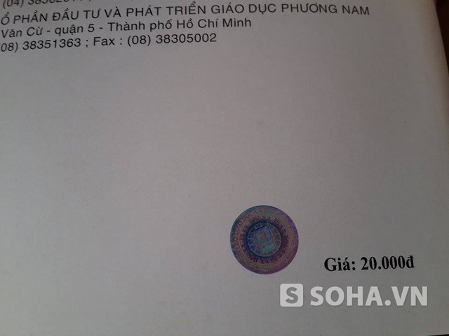 Tất cả số tem dán trên sách đều là tem giả, nhái.