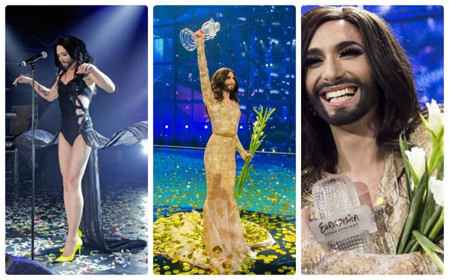 Conchita Wurst trong đêm trình diễn tại Eurovision Song Contest 2014