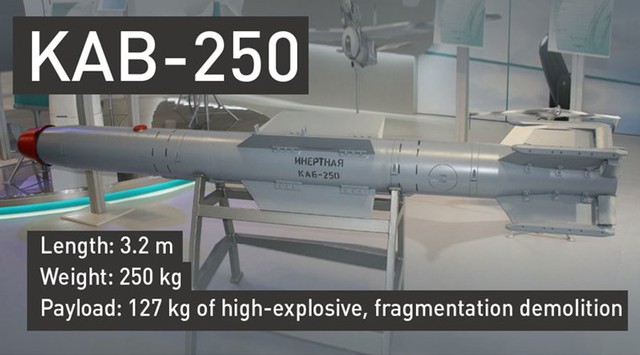 
Bom thông minh KAB-250 Nga dùng không kích IS.

