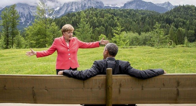 
Thủ tướng Đức Angela Merkel và Tổng thống Mỹ Barack Obama. Ảnh: Reuters
