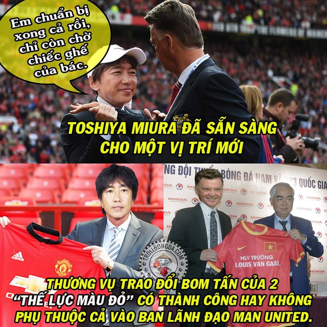 Hay sẽ có một cuộc đổi ghế của Miura và Van Gaal?