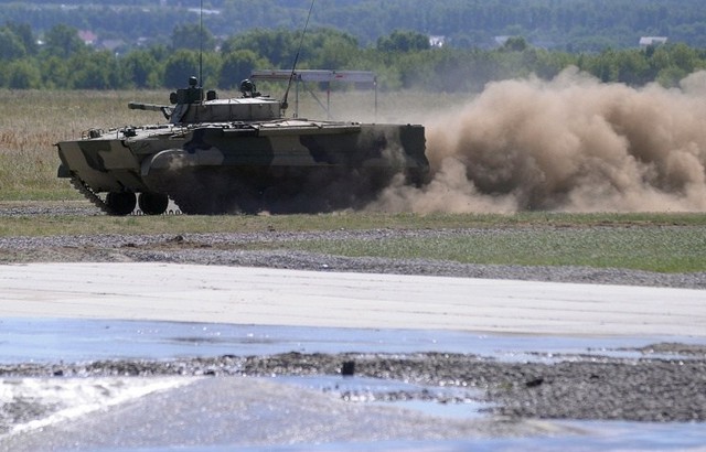 
Xe chiến đấu bộ binh BMP-3 của Nga.
