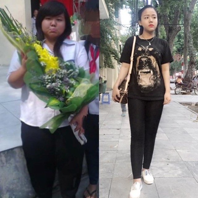 
Trong 8 tháng, cô gái Minh Châu đã giảm tới 53kg
