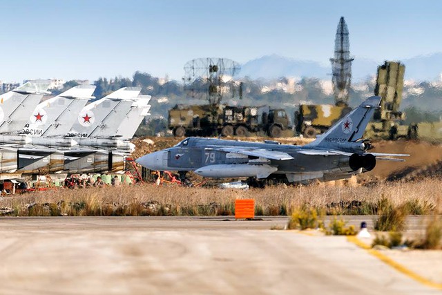 
Không quân Nga triển khai ở Syria.
