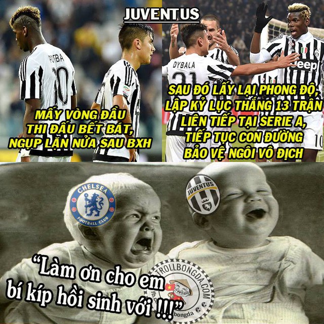 Juventus và Chelsea mang những số phận rất khác nhau.