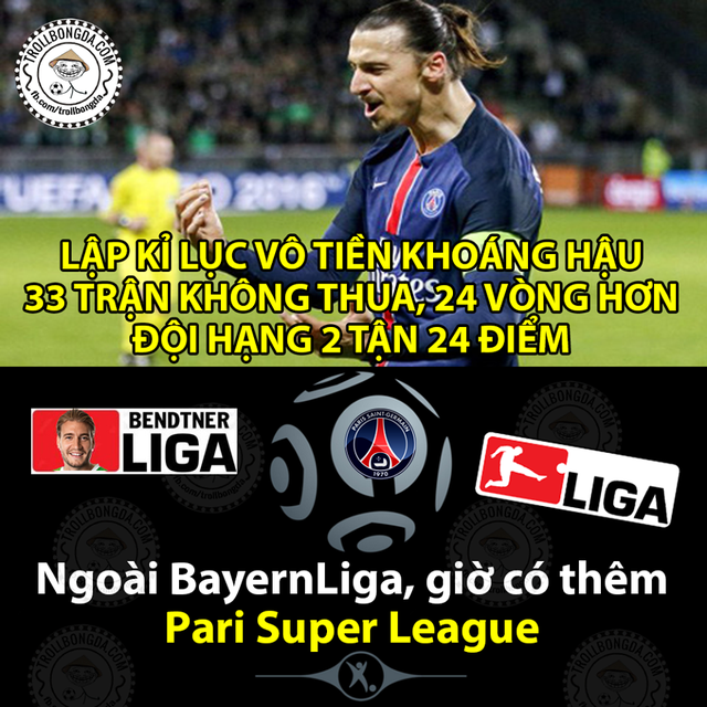 Ibra và PSG quá bá đạo.