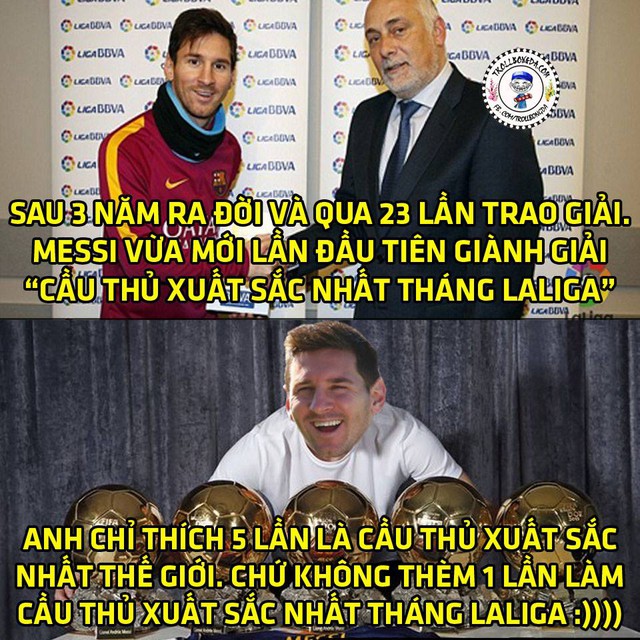 Messi là giải thưởng lạ lùng của La Liga.