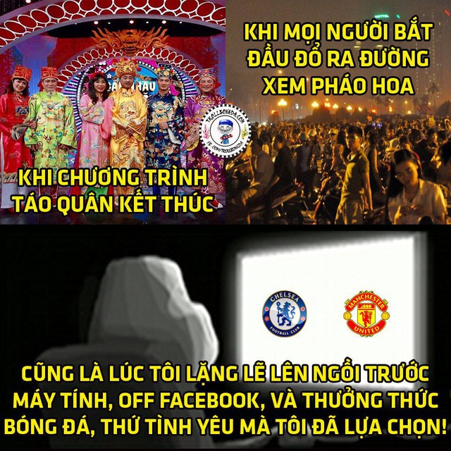 Rất nhiều CĐV chọn cách xem Chelsea và Man United thi đấu thay vì chờ đợi pháo hoa.