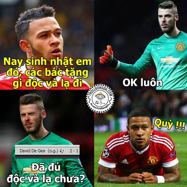 Ngày đen đủi cho thủ môn De Gea.